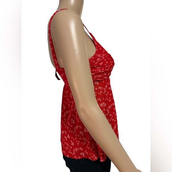Red Floral Women's Top - Picture 2 of 4